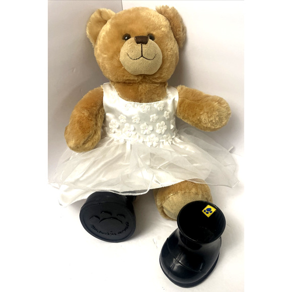 Build-A-Bear Brown Tan Teddy Bear Plush 16" Stuffed Animal Toy BAB Workshop - Picture 8 of 10